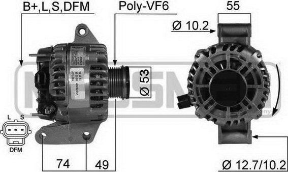 Генератор Era OEM для Ford Mondeo III 2000-2007. Артикул 210362