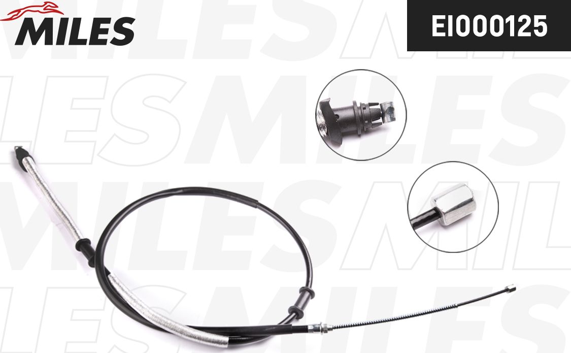 Трос ручника (тросик ручного тормоза) Miles. Артикул EI000125