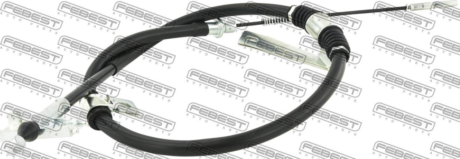 Трос ручника (тросик ручного тормоза) Febest. Артикул 14100-KYR05RH