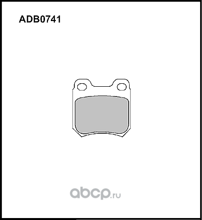 Колодки тормозные дисковые | зад | (Allied Nippon) Allied Nippon. Артикул ADB0741
