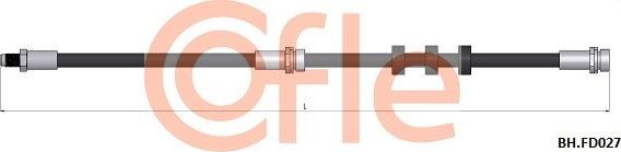 Тормозной шланг Cofle передний правый/левый для Mazda Tribute I 2000-2008. Артикул 92.BH.FD027