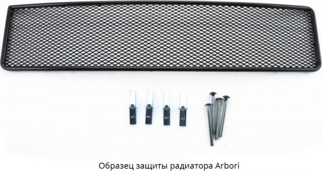Сетка Arbori на решётку бампера, черная 10 мм для SUBARU Forester 2016-2024. Артикул 01-500416-101