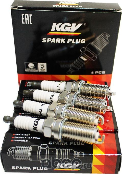Свеча зажигания KGV HYUNDAI Santa Fe, Sonata (2, 2,4L) , KIA Optima,Sorento, Spo KGV. Артикул LFR5A11