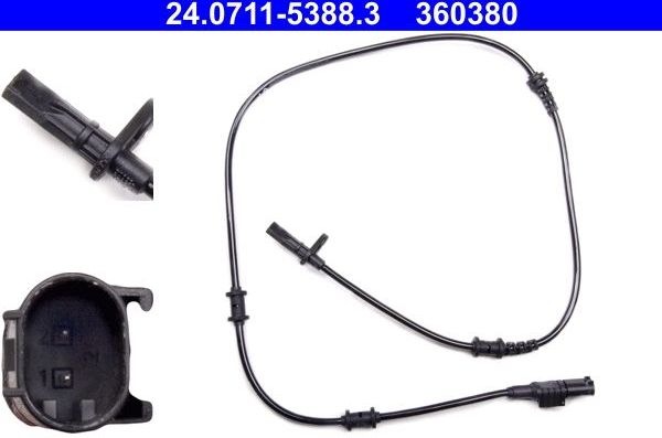 Датчик ABS ATE передний для Mercedes-Benz A-Класс III (W176) 2012-2018. Артикул 24.0711-5388.3