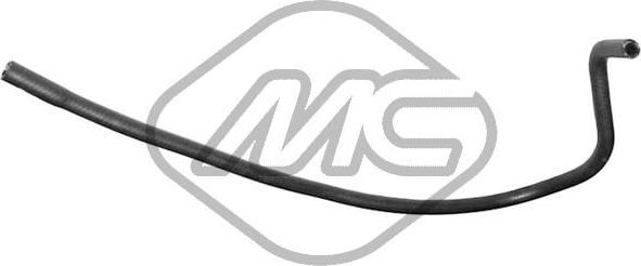 Патрубок радиатора (системы охлаждения) Metalcaucho (резина). Артикул 98463