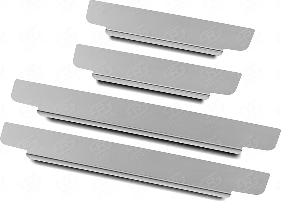 Накладки RusStal на пороги (лист нерж. зеркальный) для Chery Tiggo 5 2015-2017. Артикул CHTG15-01