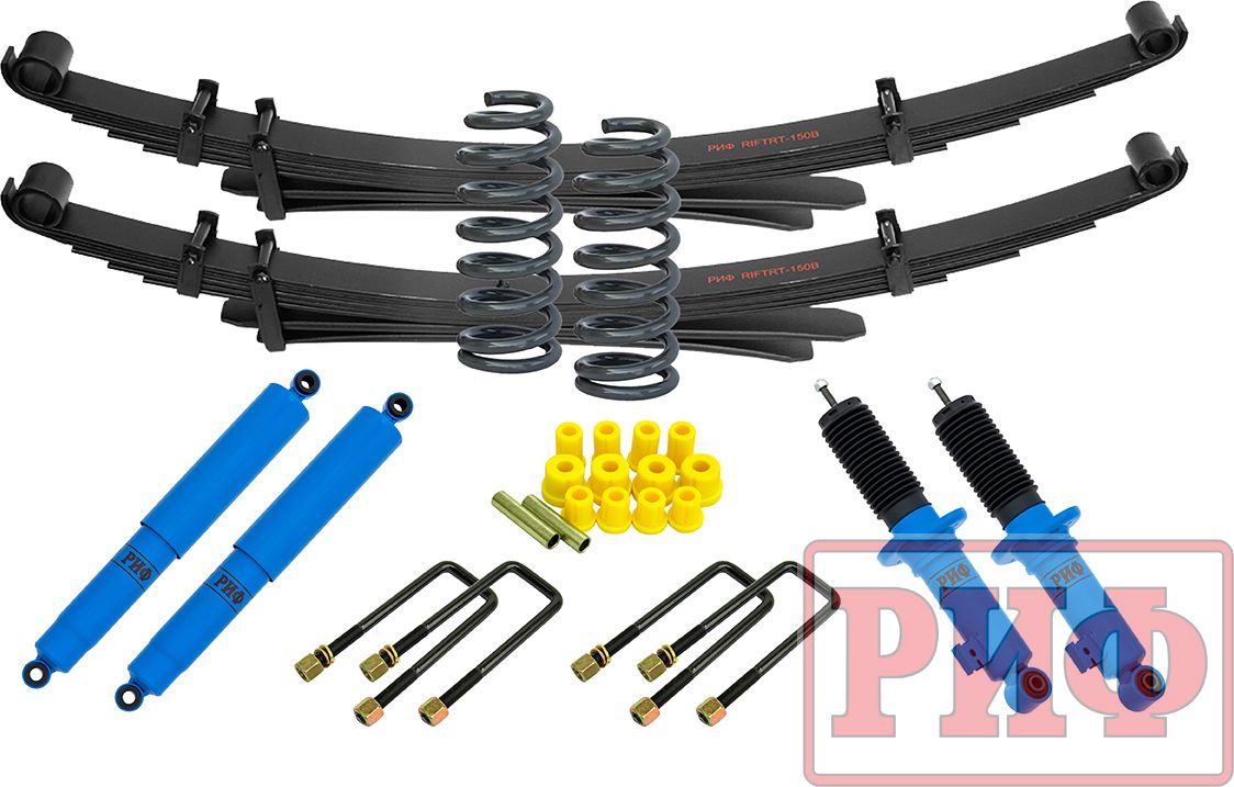 Лифт-комплект РИФ арктический мягкий для Fiat Fullback 2016-2026, лифт 40 мм. Артикул RIF-TMQ-B-Arc