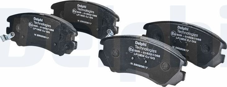 Тормозные колодки Delphi (Low-Metallic). Артикул LP1902