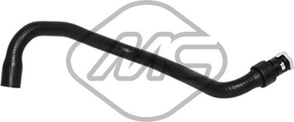 Патрубок радиатора (системы охлаждения) Metalcaucho (резина). Артикул 07711