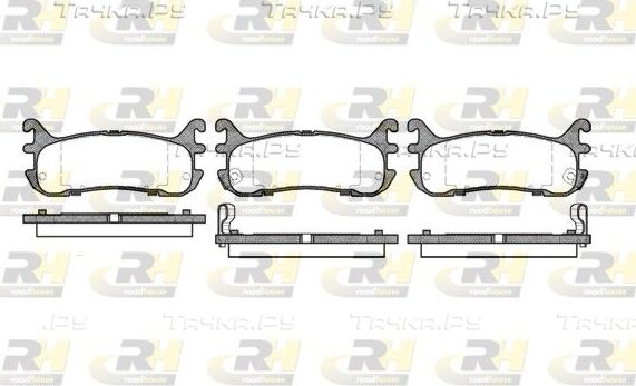 Тормозные колодки RoadHouse задние для Mazda 323 V (BA) 1994-1998. Артикул 2479.02