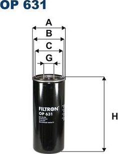 Масляный фильтр Filtron. Артикул OP 631