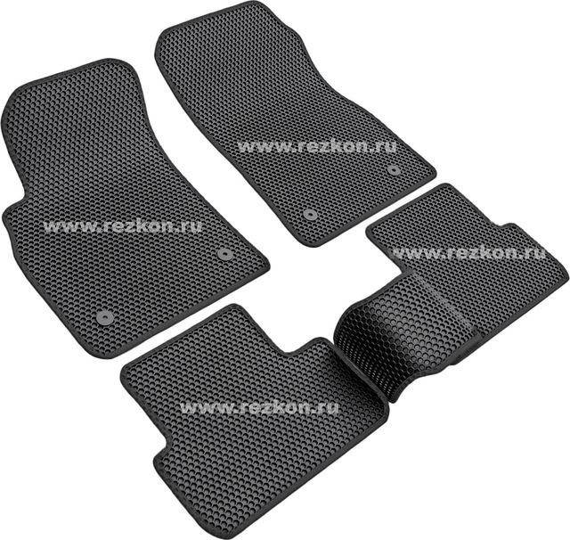 Коврики Rezkon EVA Соты для салона Chevrolet Cruze 2009-2015 Черный кант. Артикул 9112020101