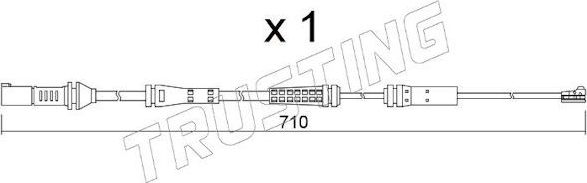Датчик износа тормозных колодок  Trusting для BMW Z4 III (G29) 2018-2026. Артикул SU.376