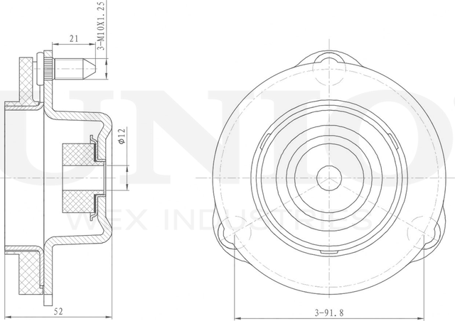 Опора амортизационной стойки (Unio). Артикул RMP-13145