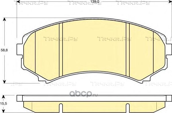 Тормозные колодки Mitsubishi для Mitsubishi Space Runner II 1999-2003. Артикул 4605A471
