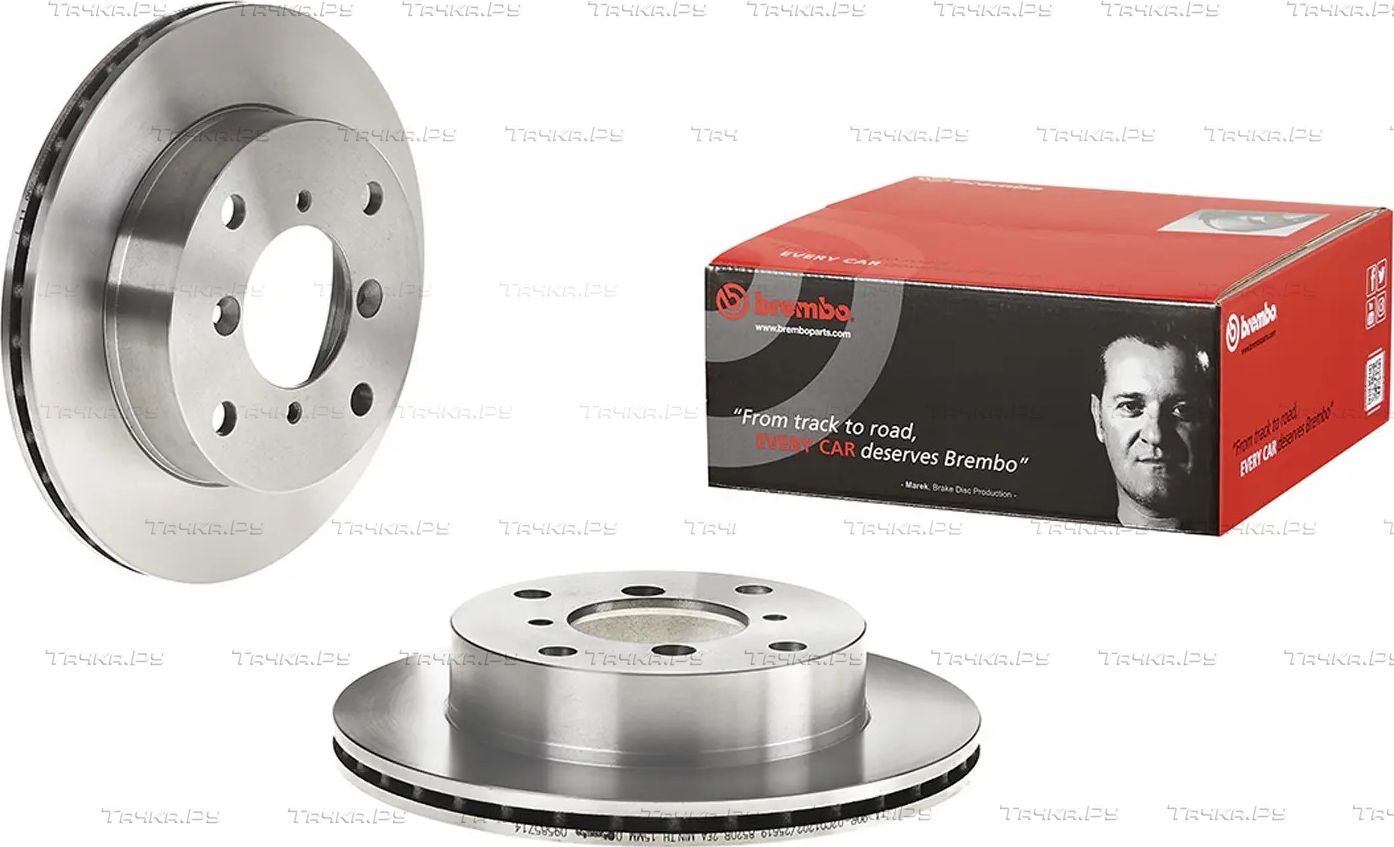 Тормозной диск Brembo PRIME LINE передний для Hafei Brio 2003-2010. Артикул 09.5857.14