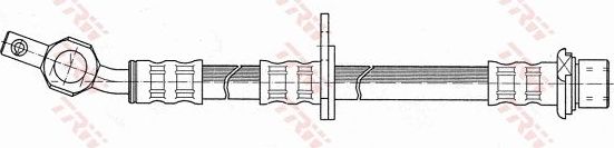 Тормозной шланг TRW задний левый для Toyota Scepter 1992-1996. Артикул PHD374