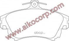 КОЛОДКИ ТОРМОЗНЫЕ FR DA2 (Aiko). Артикул PF3126