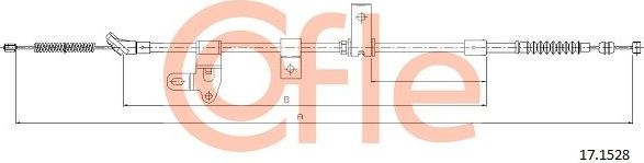 Трос ручника (тросик ручного тормоза) Cofle. Артикул 17.1528