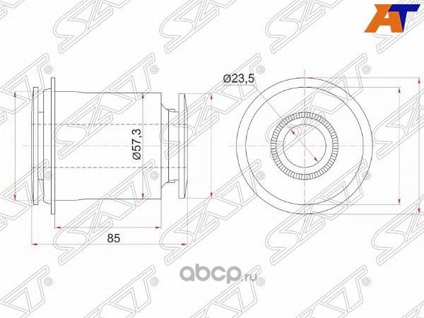 Сайлентблок FR переднего нижнего рычага TOYOTA LAN (SAT). Артикул ST4865460040