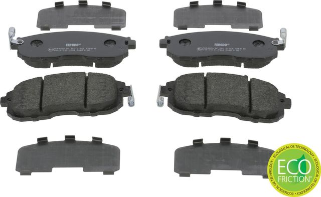 Тормозные колодки Ferodo Premier Eco Friction передние для Nissan Juke I 2010-2019. Артикул FDB4148