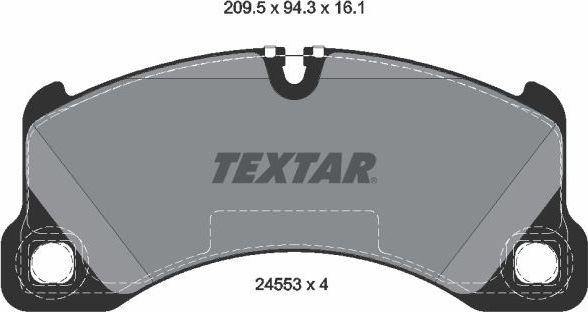 Тормозные колодки Textar. Артикул 2455301