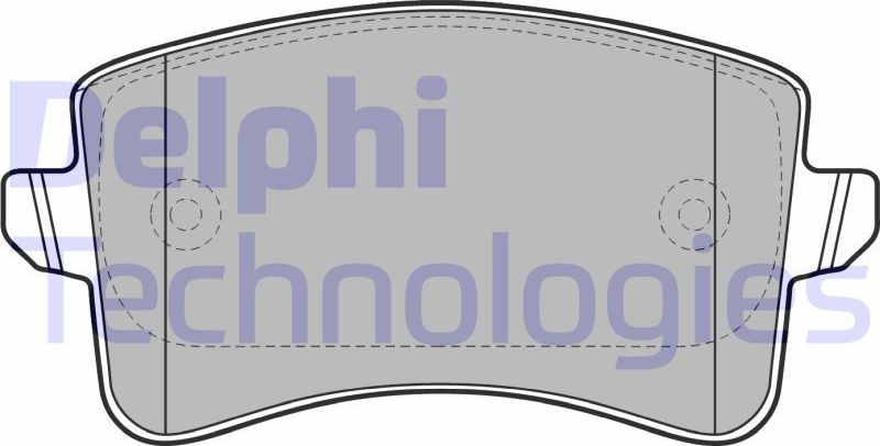 Тормозные колодки Delphi (Low-Metallic). Артикул LP2106