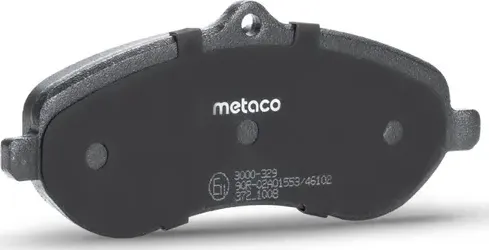 Колодки тормозные передние к-кт (Metaco). Артикул 3000329