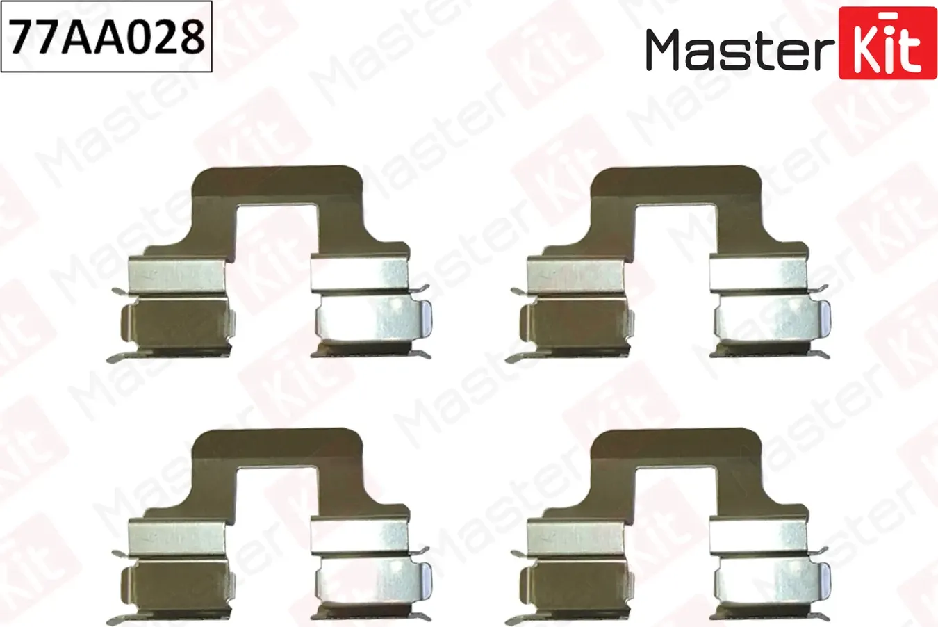 Комплект монтажный тормозных колодок (Master KIT). Артикул 77AA028