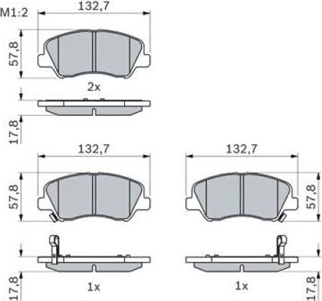 Тормозные колодки G.U.D.. Артикул GBP880184