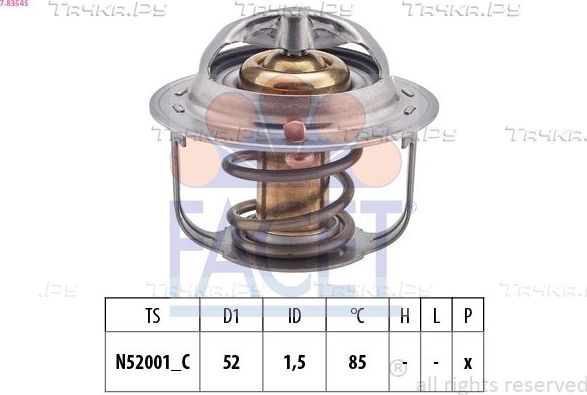 Термостат Facet Made in Italy - OE Equivalent для Mazda 323 VI (BJ) 1995-2004. Артикул 7.8354S