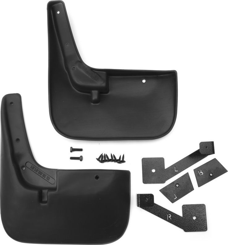 Брызговики Frosch (в пакете) передняя пара для Fiat Ducato фургон 2000-2006 (установка без подкрылок Novline). Артикул NLF.15.10.F18