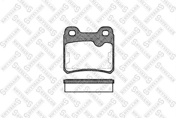 Тормозные колодки Stellox. Артикул 293 010-SX