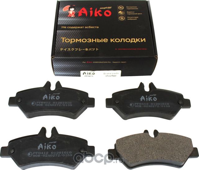 Колодки тормозные MERCEDES Sprinter, VOLKSWAGEN Crafter (2006-) задние (Aiko). Артикул PF0412