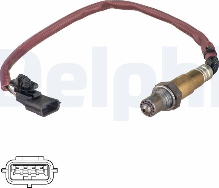 Лямбда-зонд (кислородный датчик) Delphi. Артикул ES21172-12B1