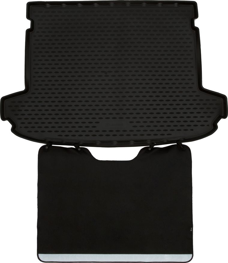 Коврик Element Econom для багажника с функцией защиты бампера Kia Sportage IV кроссовер 2016-2026. Артикул ELEMENT.SET.005