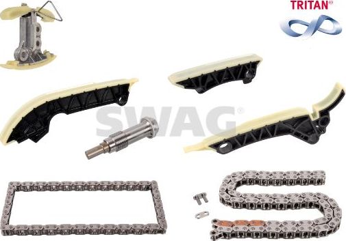 Цепь ГРМ SWAG для Mercedes-Benz CLA II (C118, X118) 2019-2026. Артикул 33 10 1780