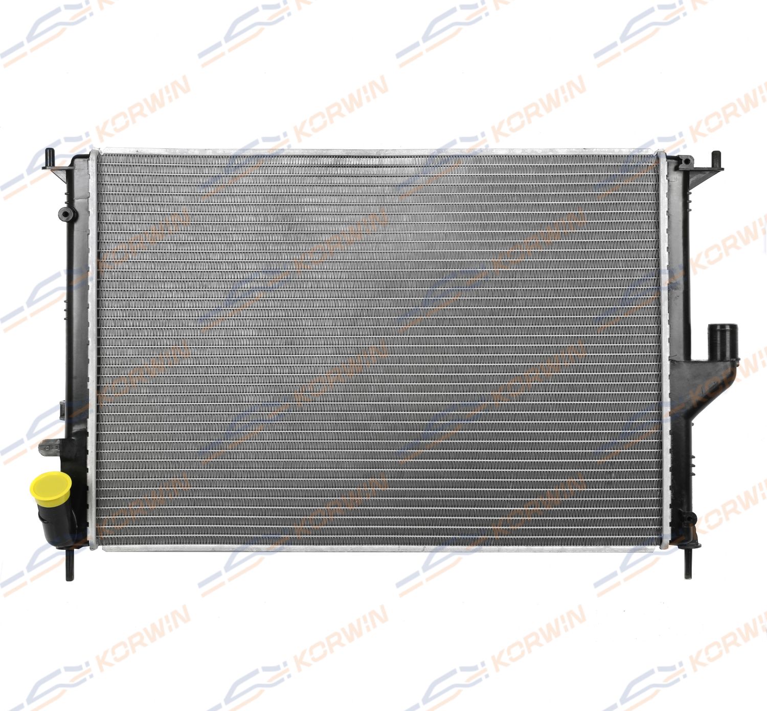 Радиатор охлаждения Renault LoganII/Largus/Sandero(08-) MТ +AC (гарантия 2 года) (Korwin). Артикул KWKB4001