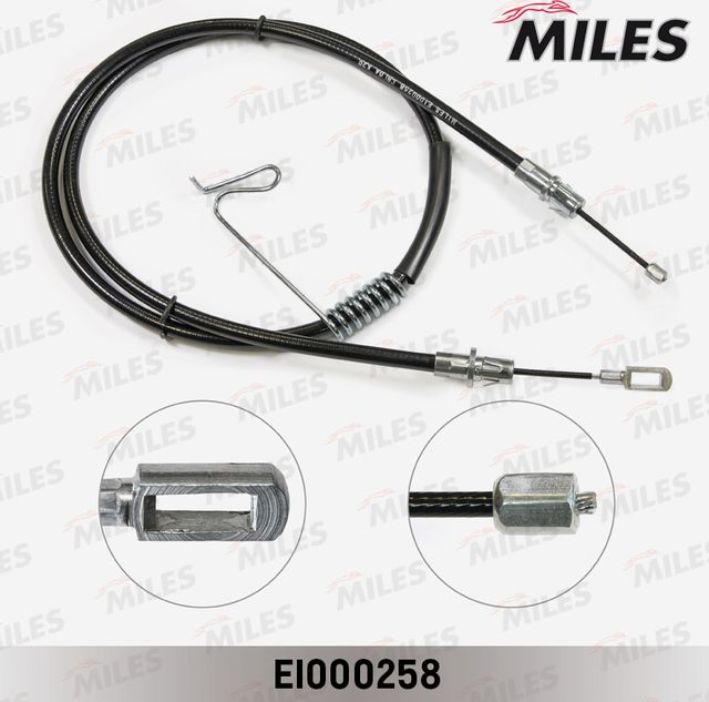 Трос ручника (тросик ручного тормоза) Miles. Артикул EI000258
