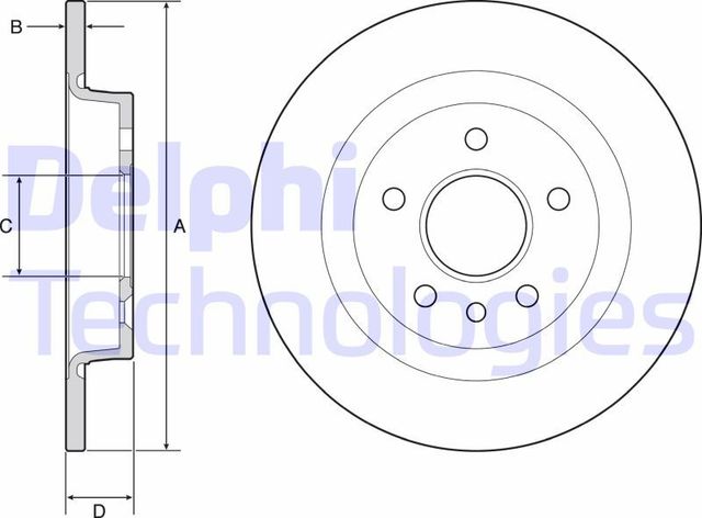 Тормозной диск Delphi. Артикул BG3897