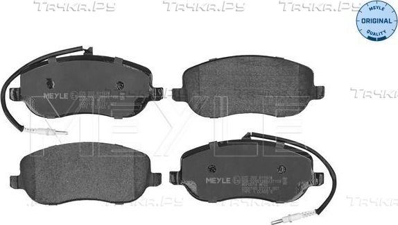 Тормозные колодки Meyle Original. Артикул 025 202 6119/W