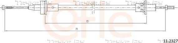 Трос сцепления Cofle для Ford Escort V 1993-2000. Артикул 92.11.2327