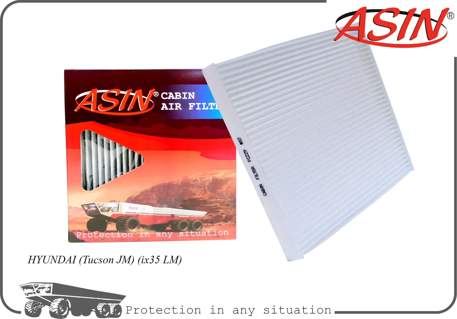 Фильтр салонный (Asin). Артикул ASINFC229