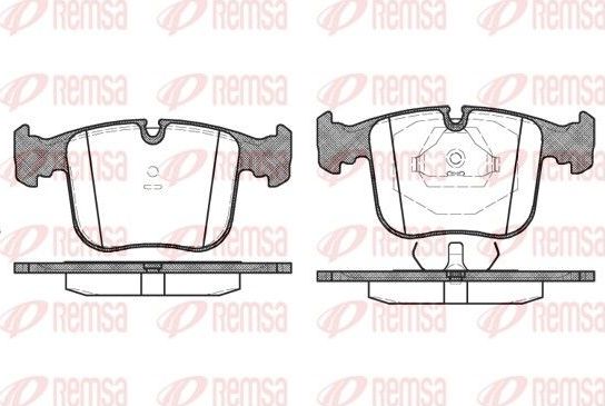 Тормозные колодки Remsa. Артикул 0380.00