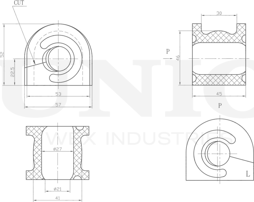 Втулка стабилизатора (Unio). Артикул RMP-10263
