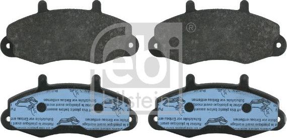 Тормозные колодки Febi Bilstein передние для Ford Transit V 1994-2000. Артикул 16037