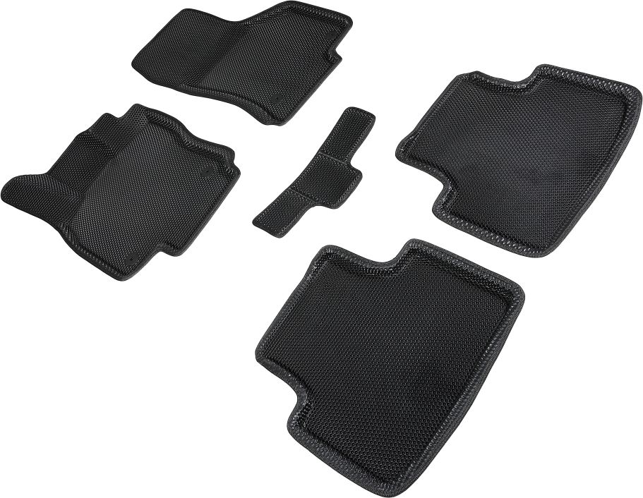 Коврики Seintex 3D EVA Соты для салона Volkswagen Passat B8 2015-2026 ЧЕРНЫЕ. Артикул 96715