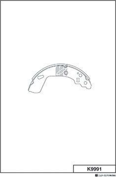 Тормозные колодки MK Kashiyama задние для Suzuki Swift IV 2010-2017. Артикул K9991