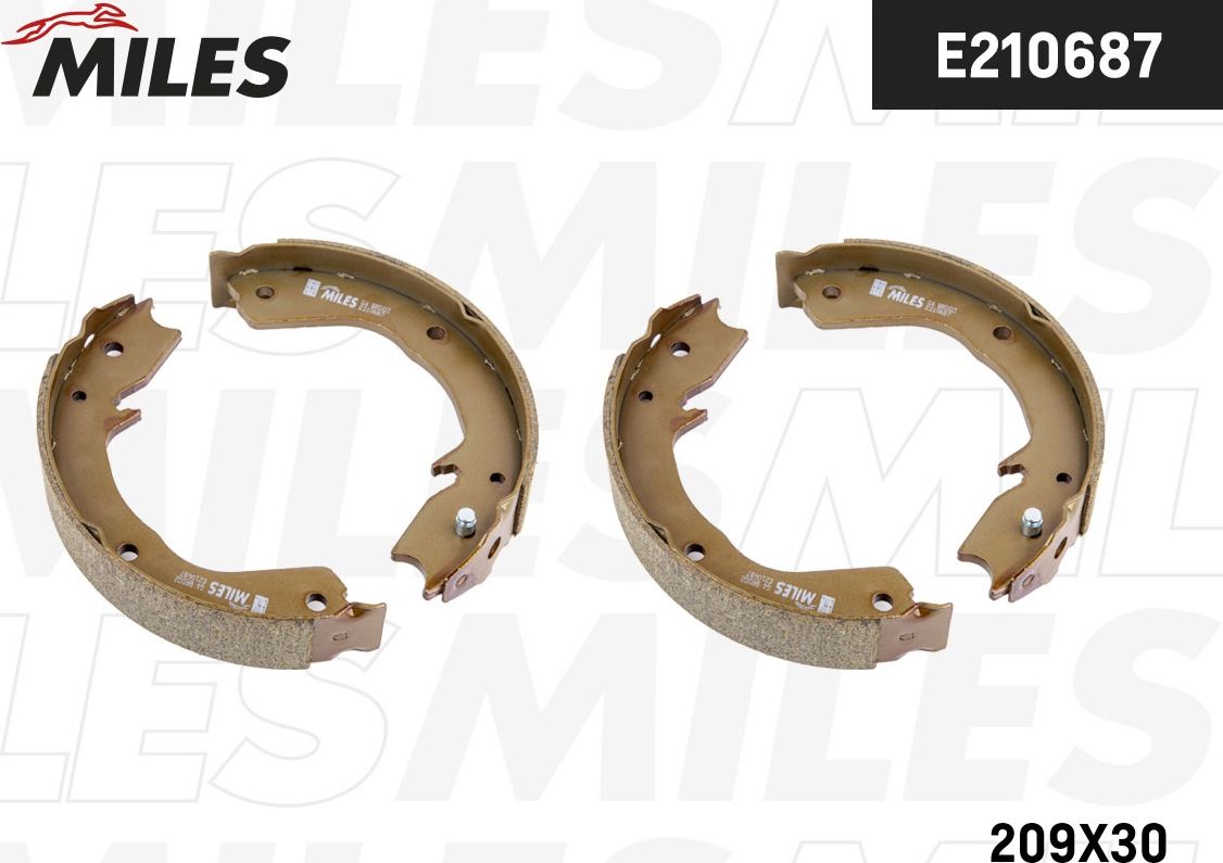 Тормозные колодки (стояночная тормозная система) Miles. Артикул E210687