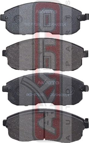 Тормозные колодки Akyoto Packing AKYOTO. Артикул AKD-07101